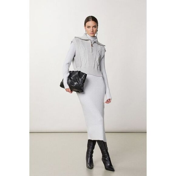 Patrizia Pepe White Viscose Casual Women's Dress